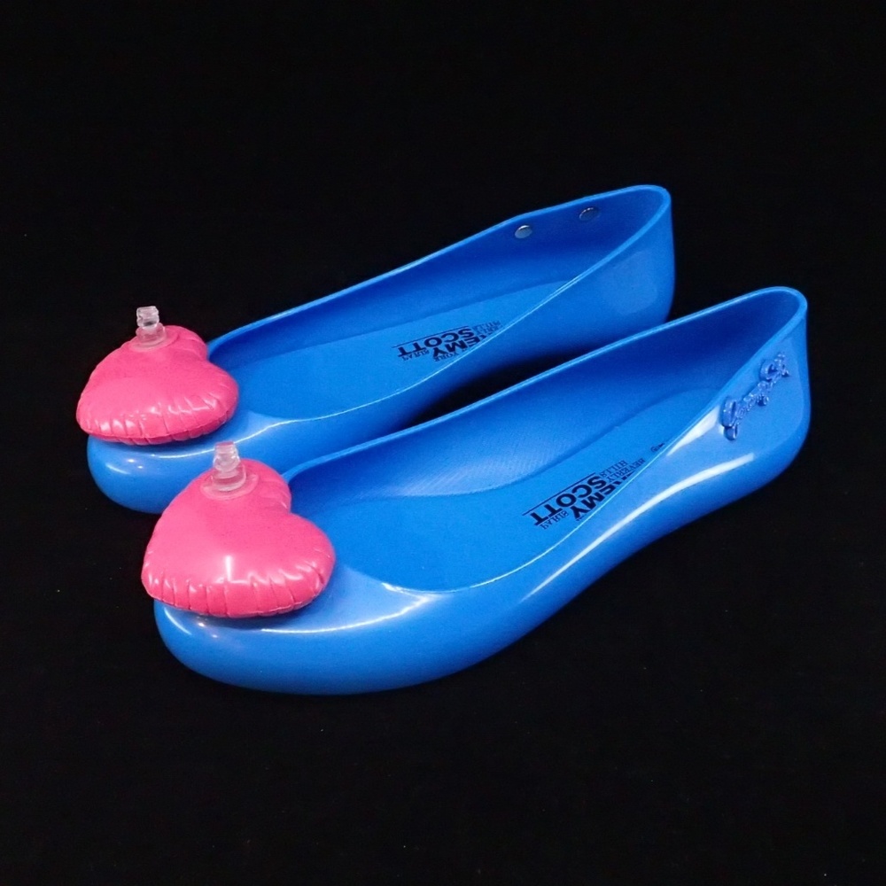 Melissa | Shoes | Melissa X Jeremy Scott Blue Flats 6 Nib | Poshmark